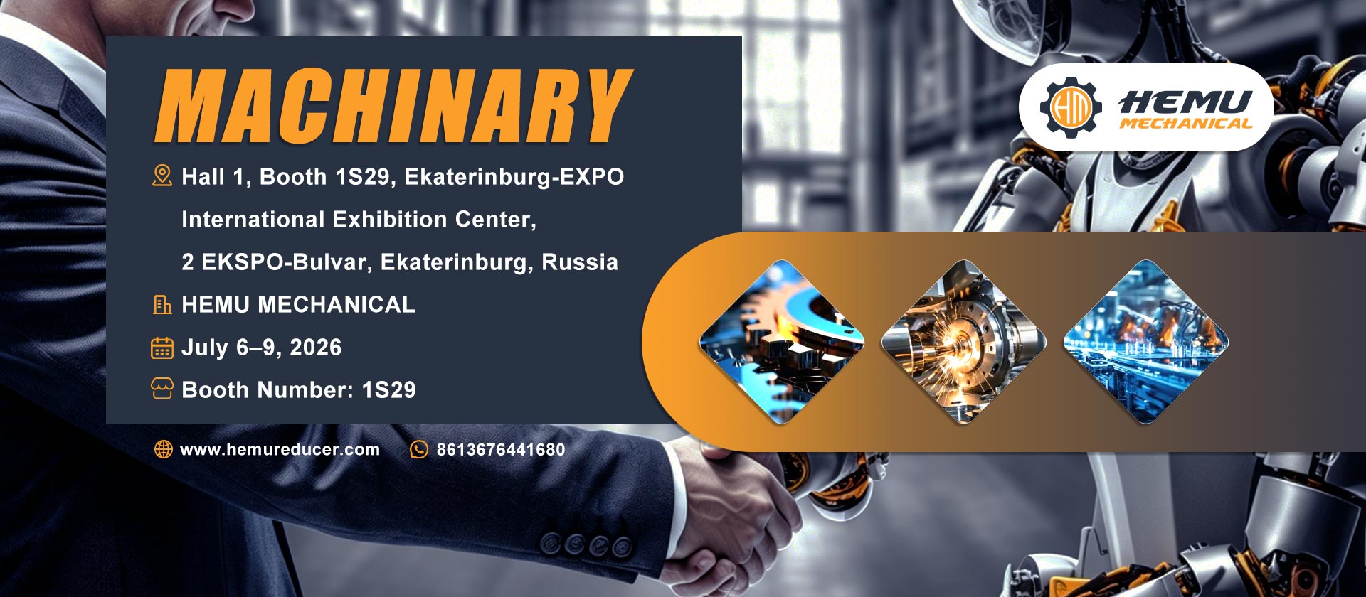HEMU Mechanical to Showcase Gearbox & Gear Motor Solutions at INNOPROM 2026 in Russia